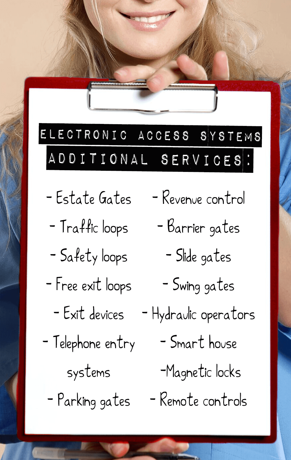 Electronic Access Systems Additional Services